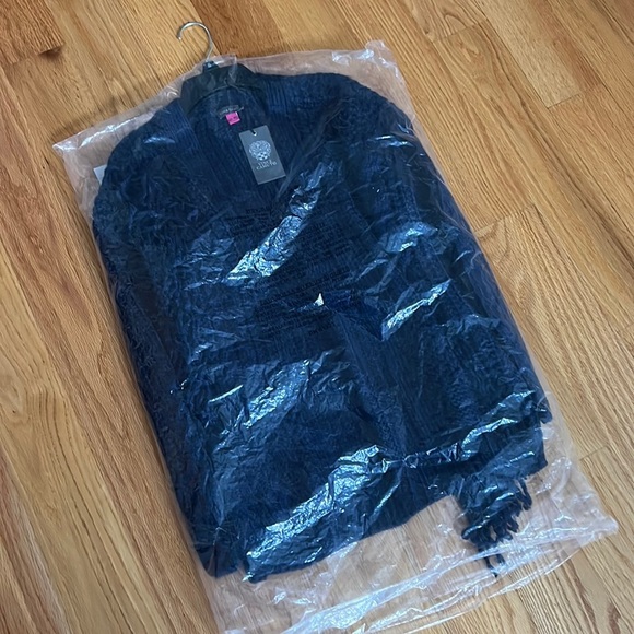 #4 Vince Camuto Open Front Fringe Cardigan size S NWT - Picture 7 of 7